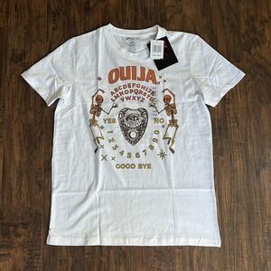 Halloween T-shirt Ouija White Large Unisex NWT Witch Gothic Skeletons Whimsigoth